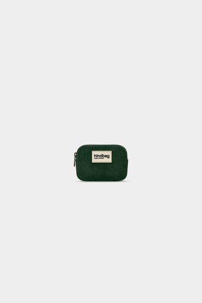 Lili Pine Green Corduroy Coin Purse