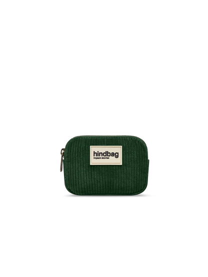 Lili Pine Green Corduroy Coin Purse