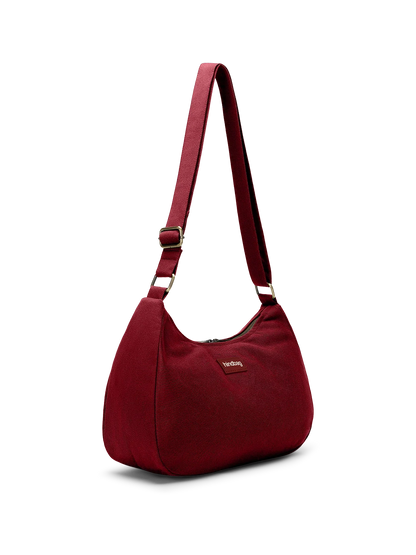 Rosa Burgundy Crossbody Bag