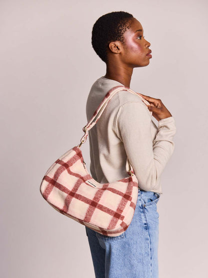 Rosa pink tartan Crossbody Bag