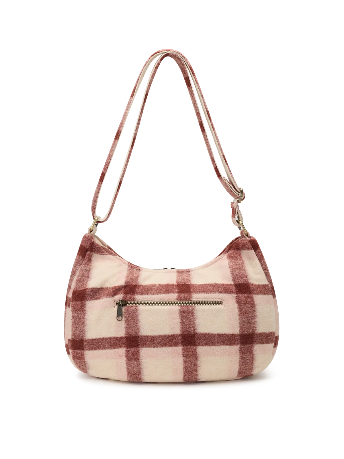 Rosa pink tartan Crossbody Bag