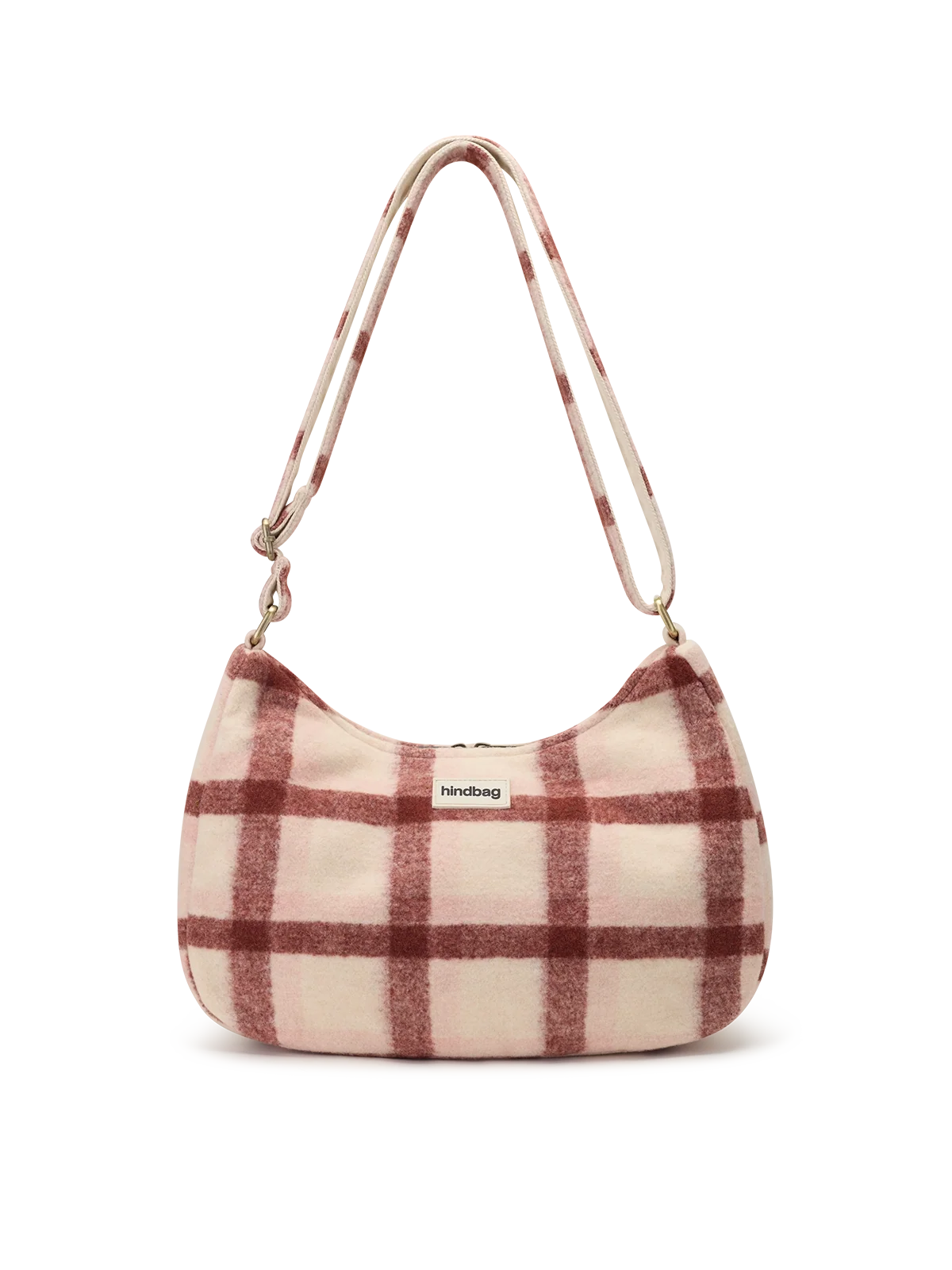 Rosa pink tartan Crossbody Bag