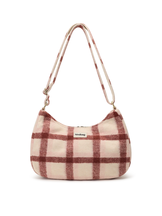 Rosa pink tartan Crossbody Bag