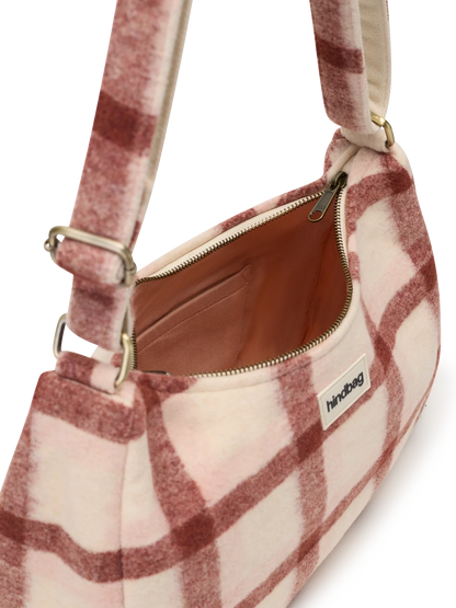 Rosa pink tartan Crossbody Bag