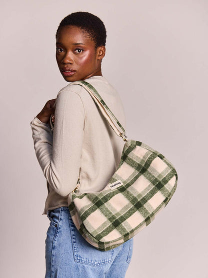 Rosa green tartan Crossbody Bag