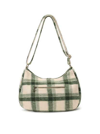 Rosa green tartan Crossbody Bag