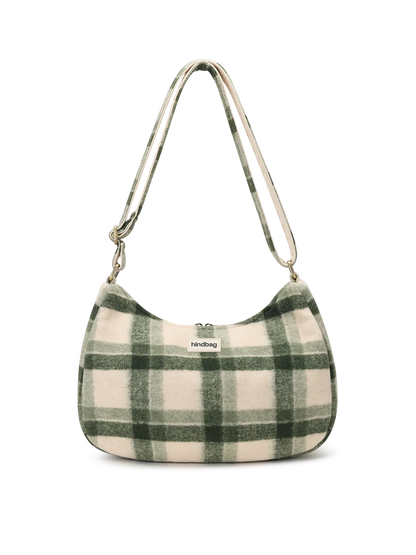 Rosa green tartan Crossbody Bag