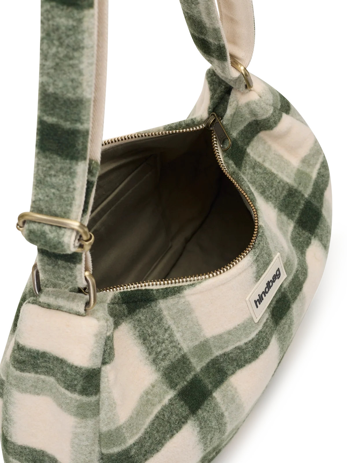 Rosa green tartan Crossbody Bag
