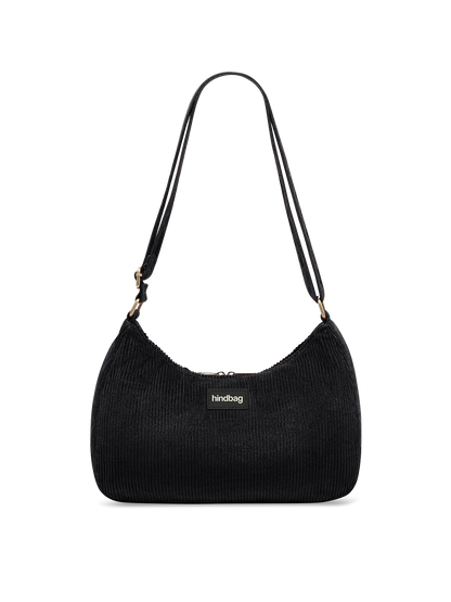 Rosa black corduroy Crossbody Bag