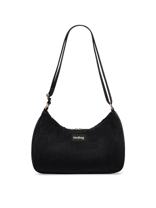 Rosa black corduroy Crossbody Bag