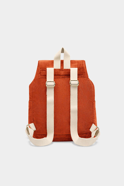Eliot backpack in brick corduroy