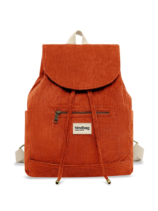 Eliot backpack in brick corduroy