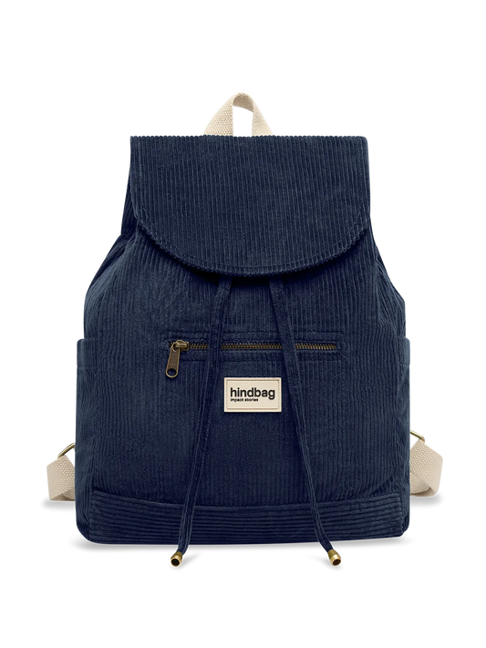 Eliot backpack in navy corduroy