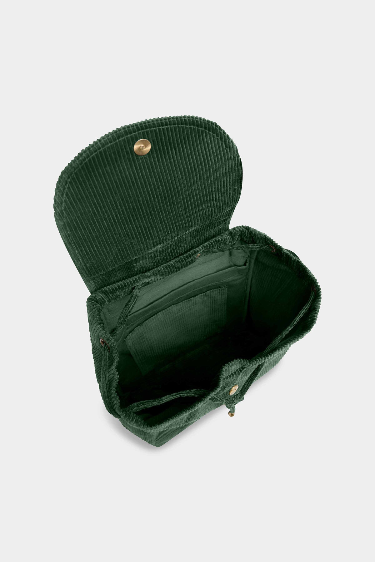 Eliot backpack in pine green corduroy