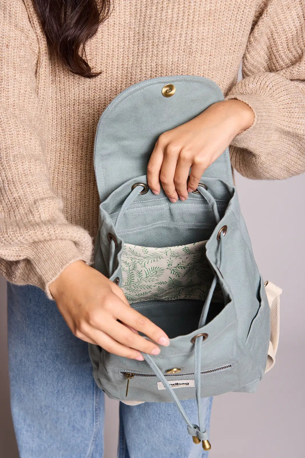 Eliot Sage mini backpack