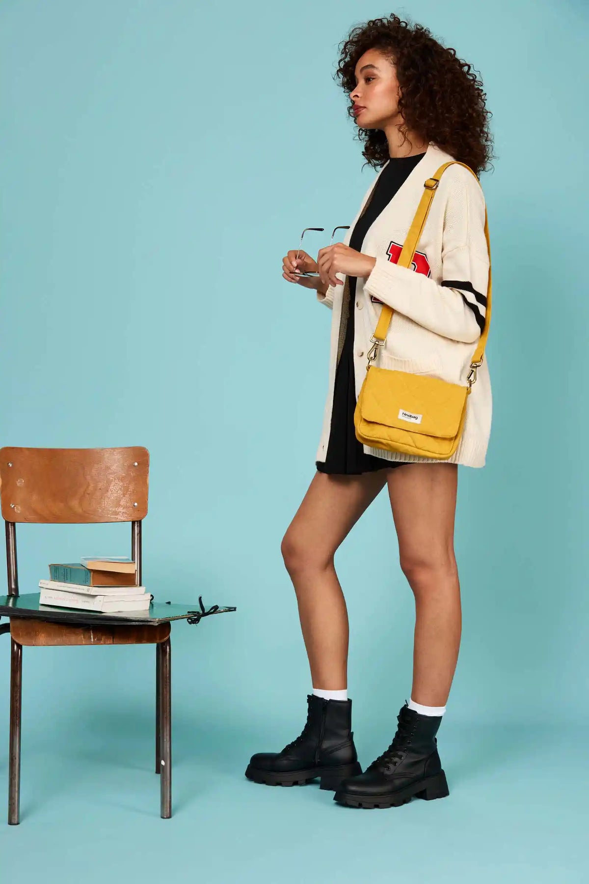 Margault Safran quilted handbag