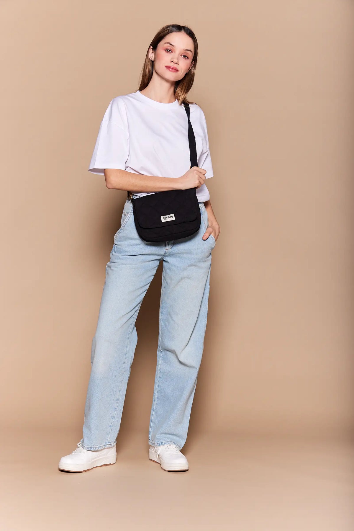 Margault quilted handbag Black