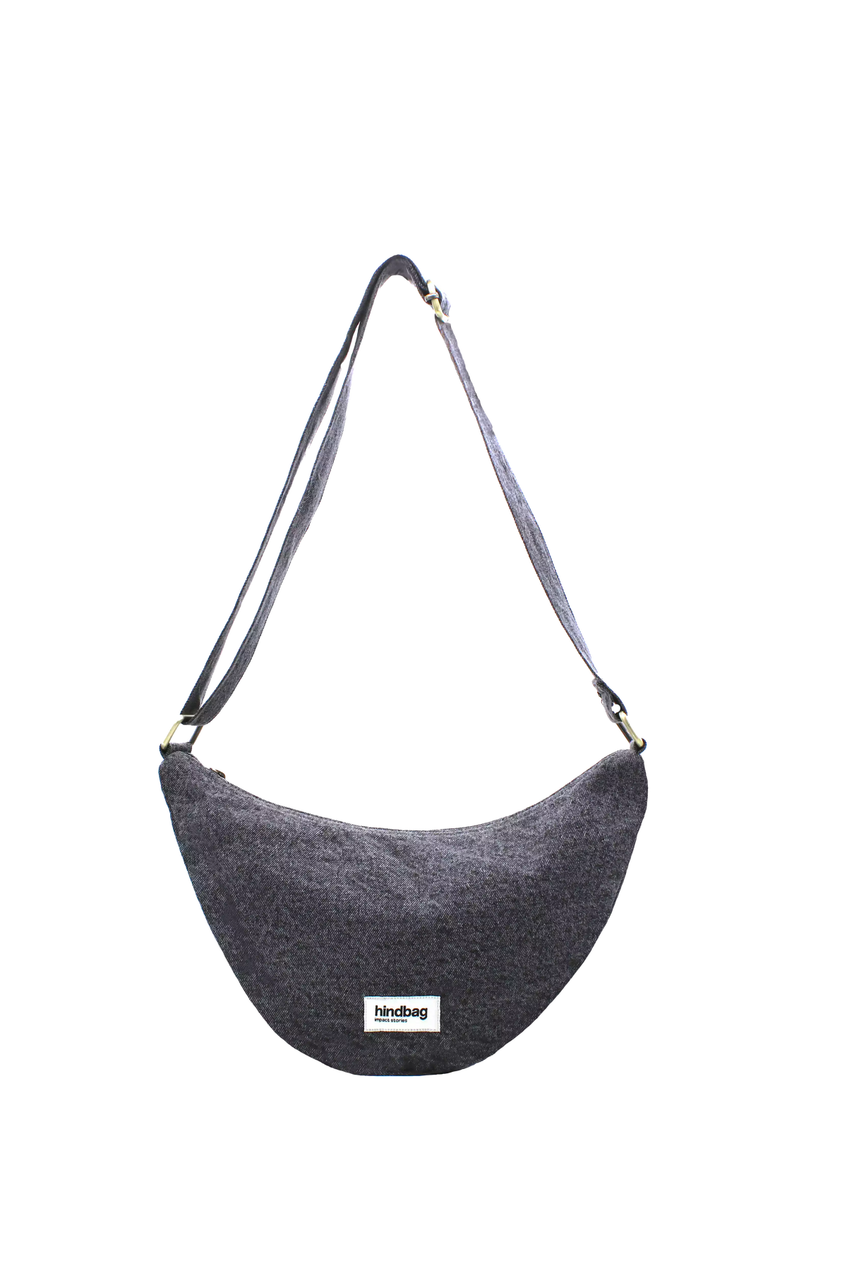 Andrea Denim Gray Belt Bag