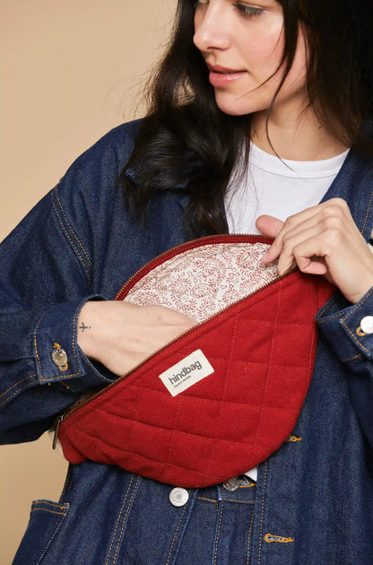Olivia Terracotta Quilted Belt Bag