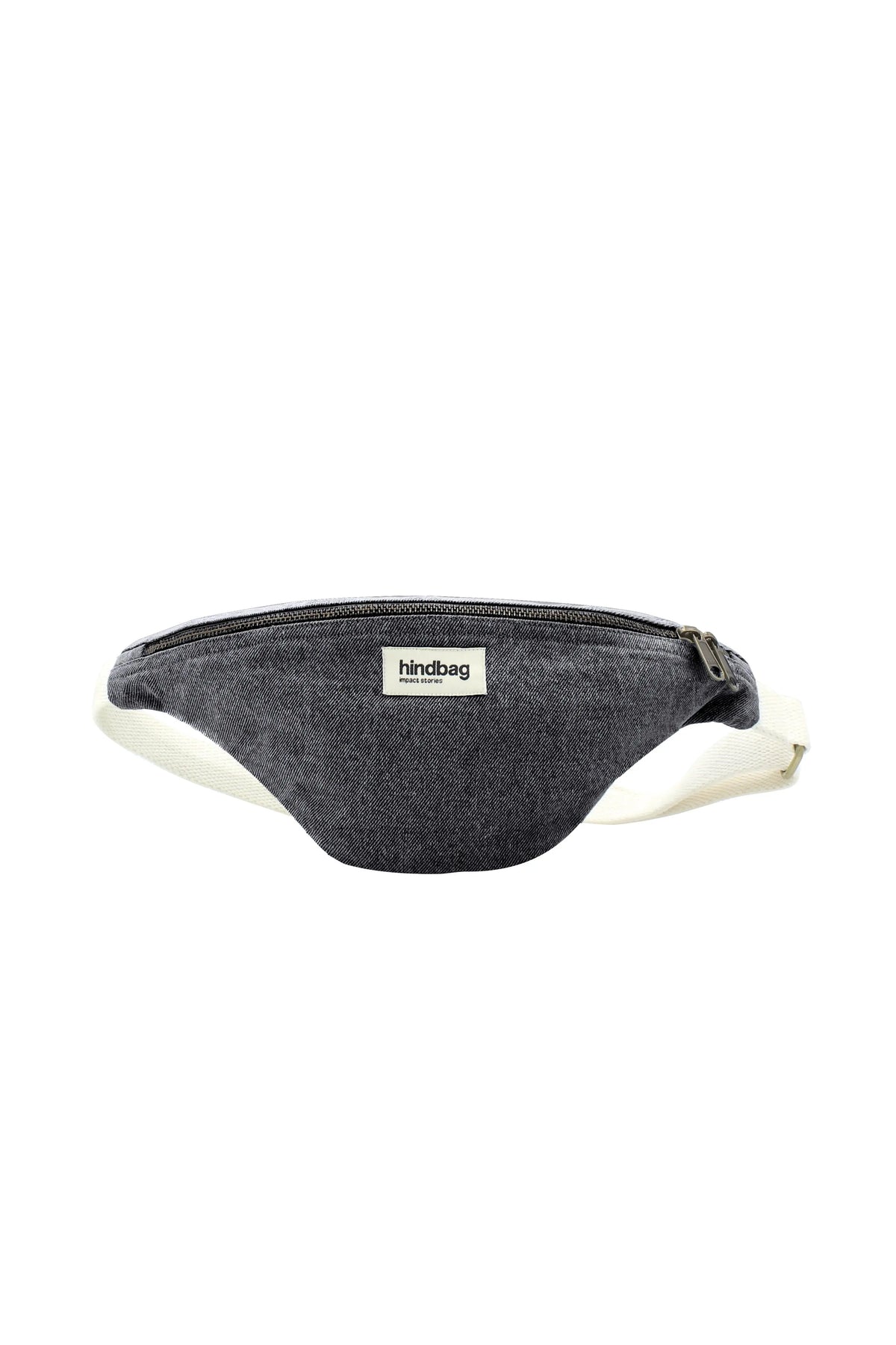 Olivia Denim Gray Belt Bag