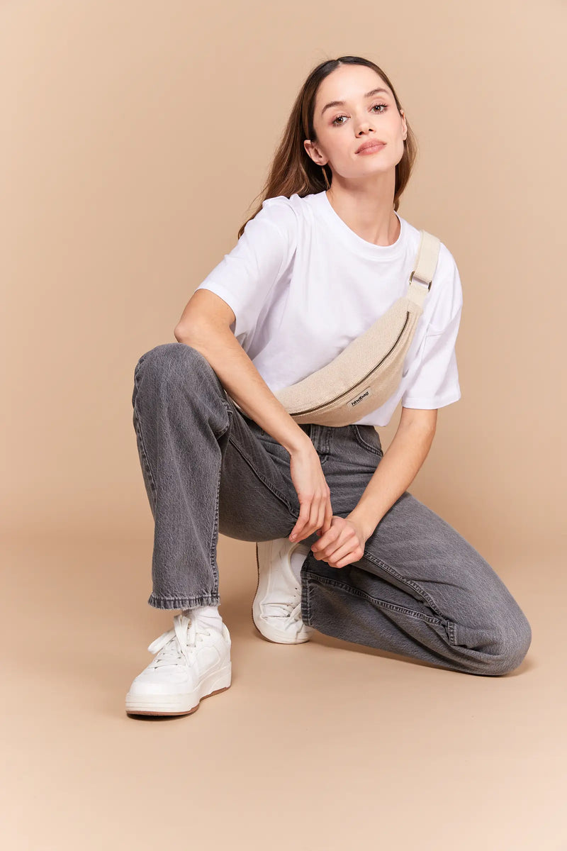 Olivia Jute fanny pack