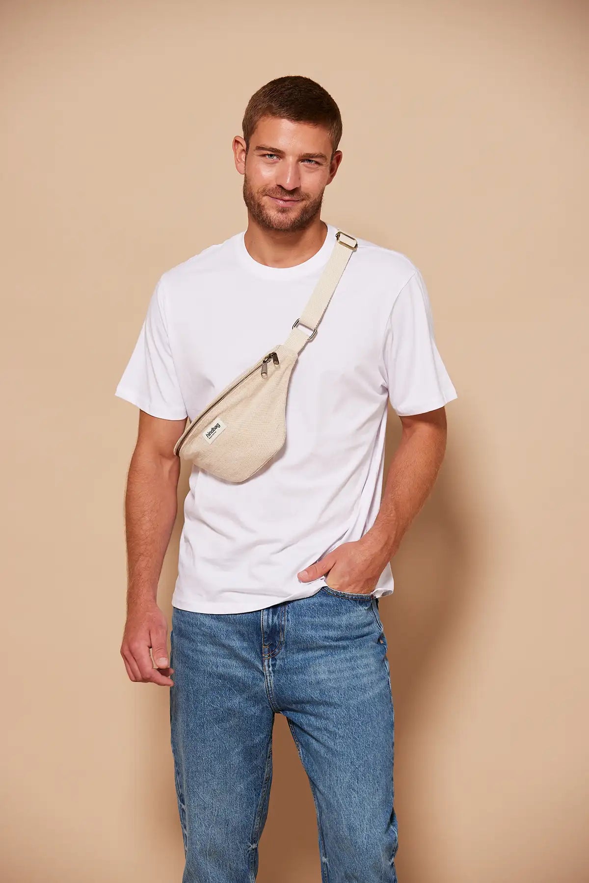 Olivia Jute fanny pack