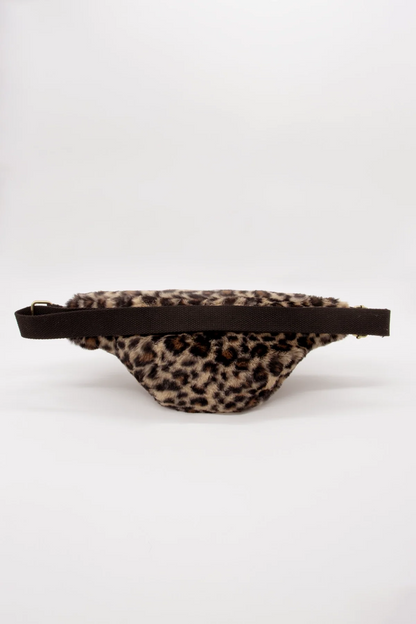 Olivia Leopard faux fur Fanny Pack