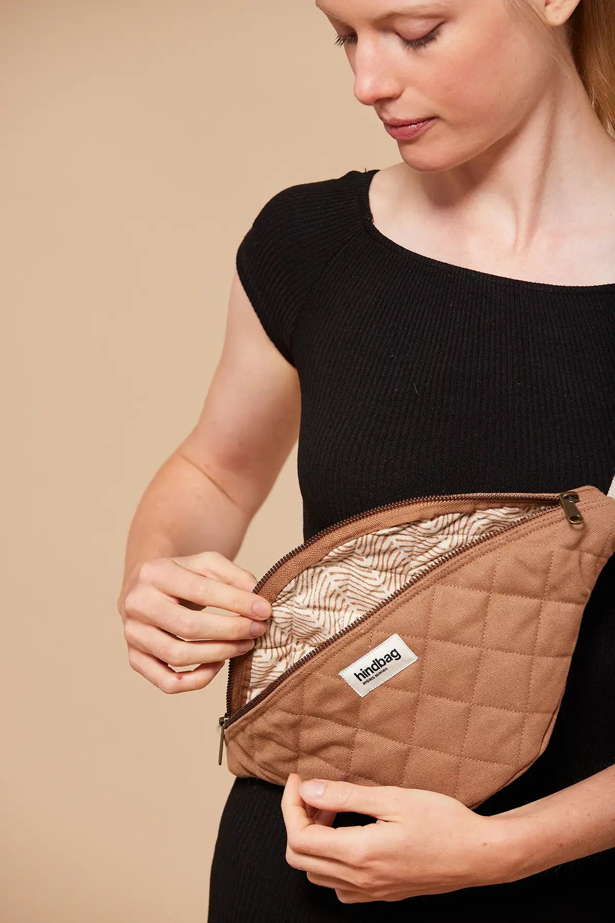 Olivia Cannelle quilted fanny pack