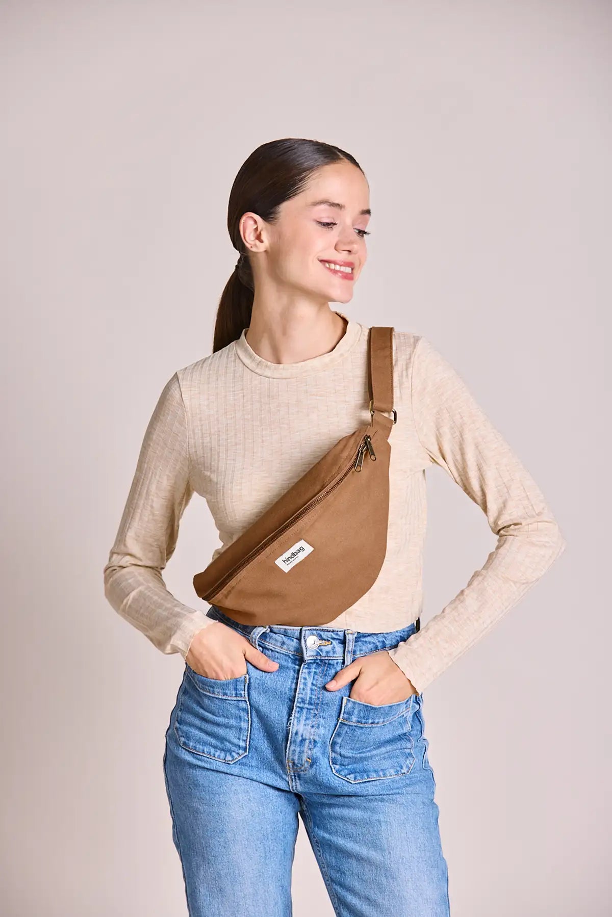 Belt bag L Sasha Cinnamon