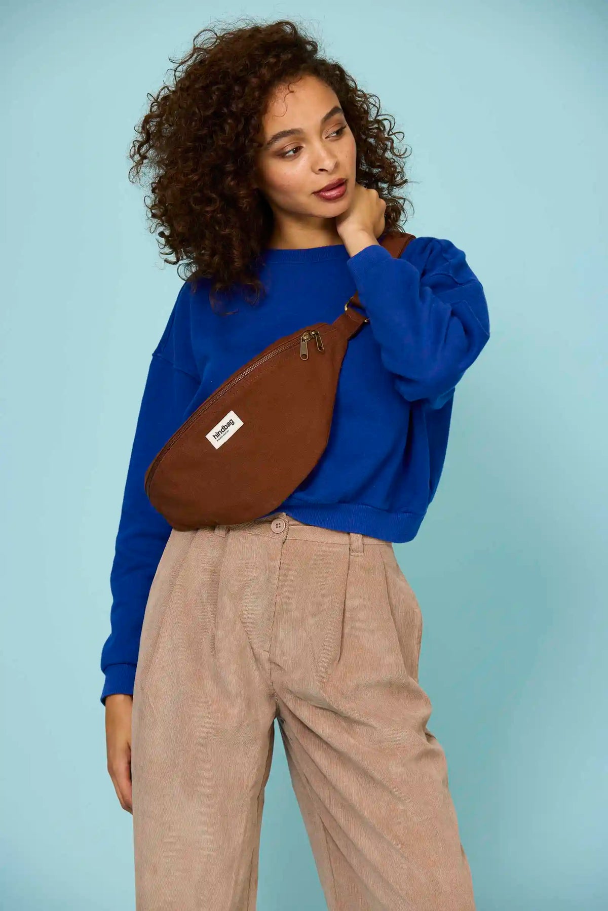 L Sasha Chocolate Fanny Pack