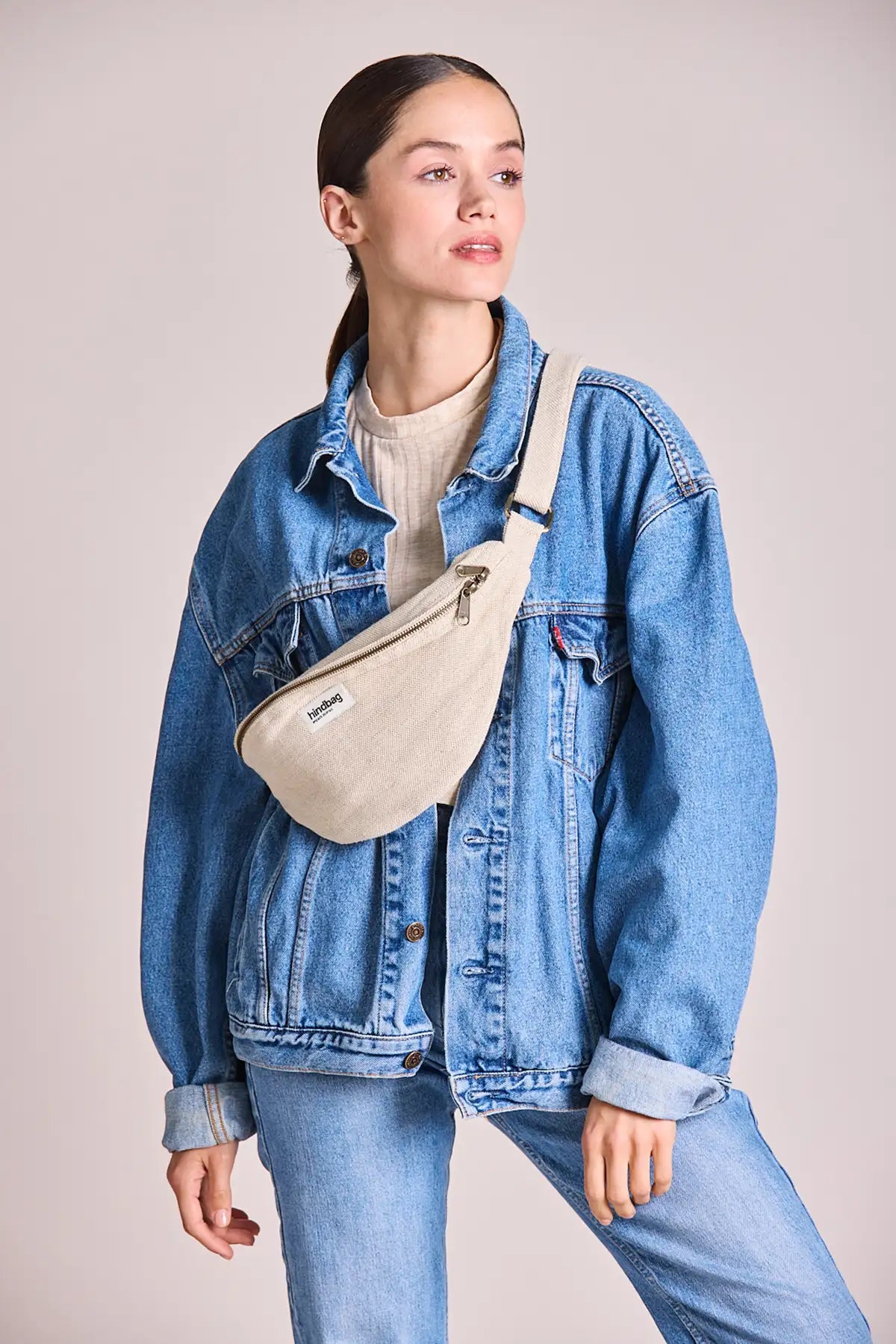 Belt bag L Sasha Jute