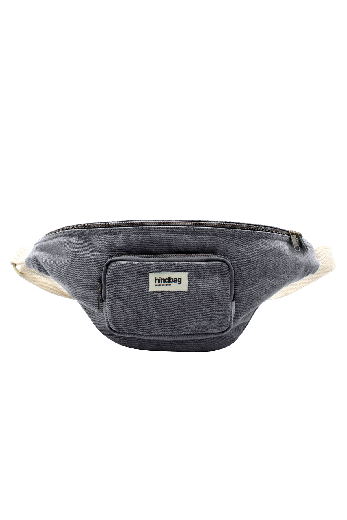 XL Sofia Denim Gray Belt Bag