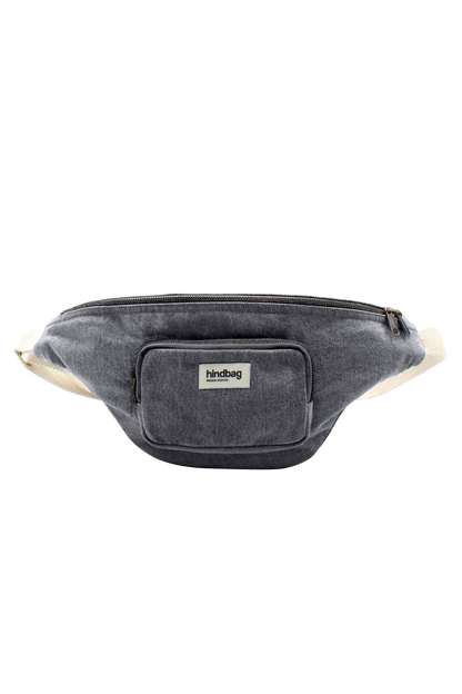 XL Sofia Denim Gray Belt Bag