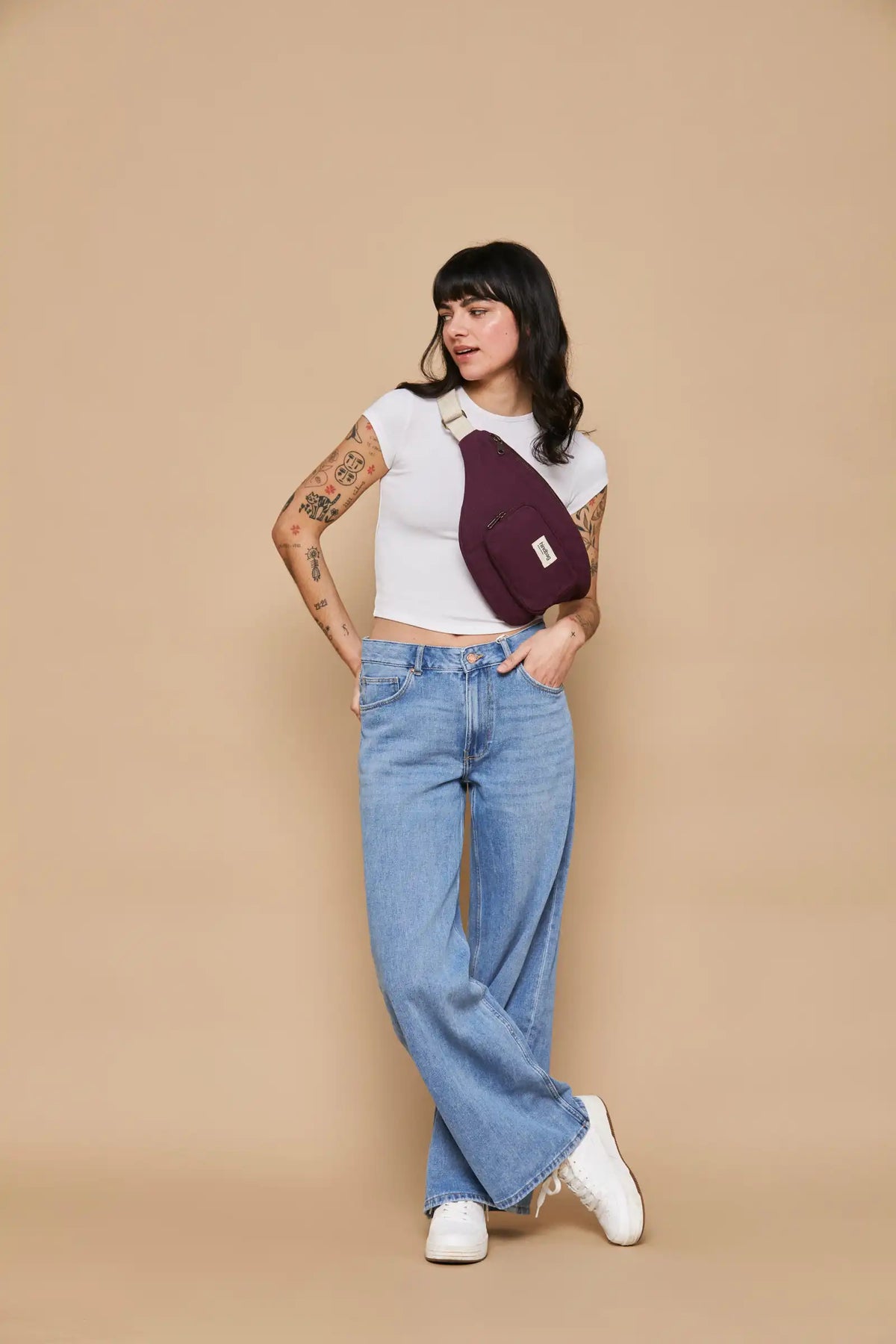 XL Sofia Prune Banana Bag