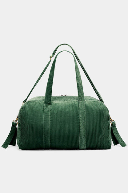 Basile Pine Green Corduroy Diaper Bag