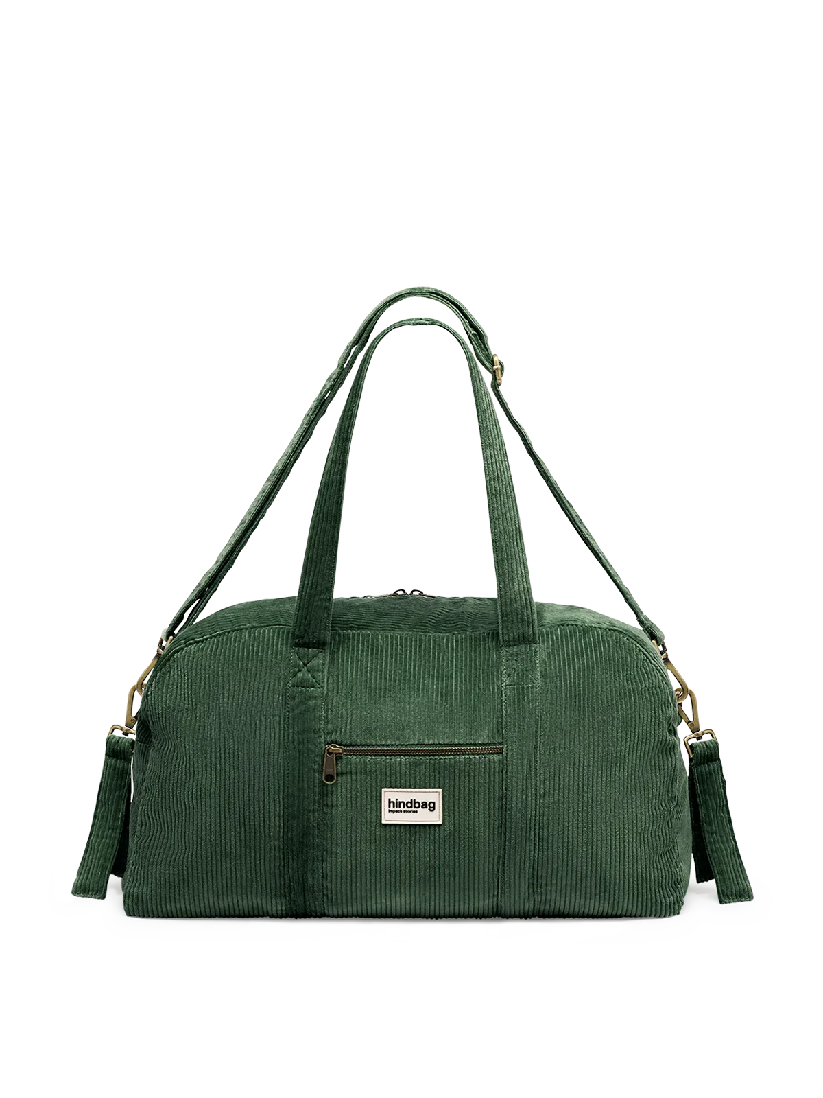 Basile Pine Green Corduroy Diaper Bag