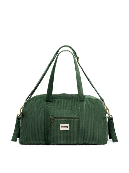 Basile Pine Green Corduroy Diaper Bag