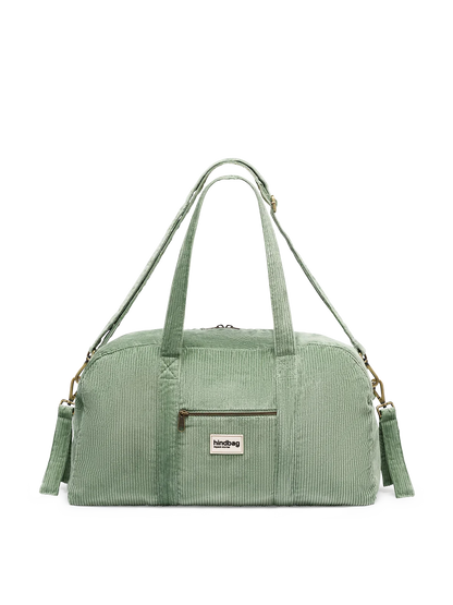 Basile Mint Green Corduroy Diaper Bag