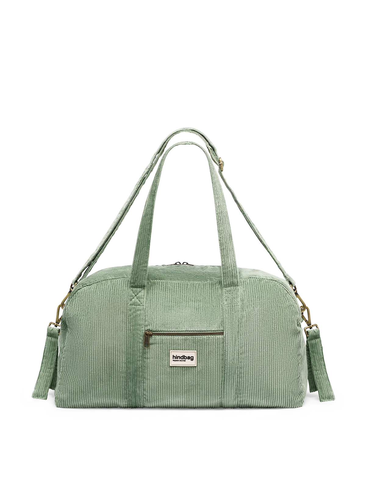 Basile Mint Green Corduroy Diaper Bag