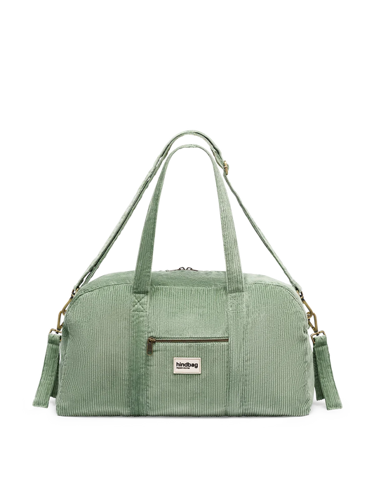 Basile Mint Green Corduroy Diaper Bag