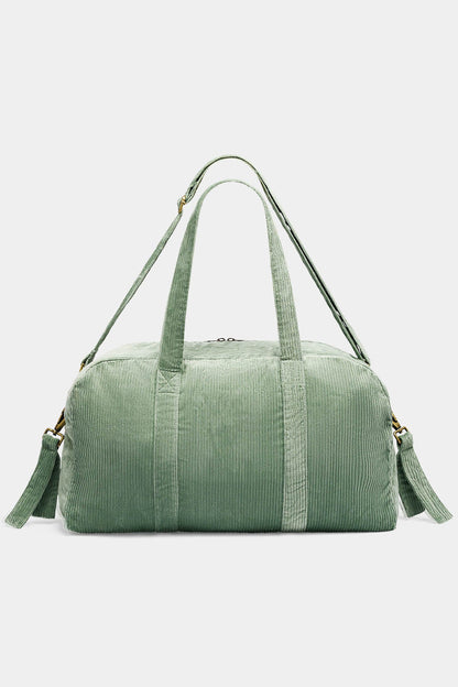 Basile Mint Green Corduroy Diaper Bag