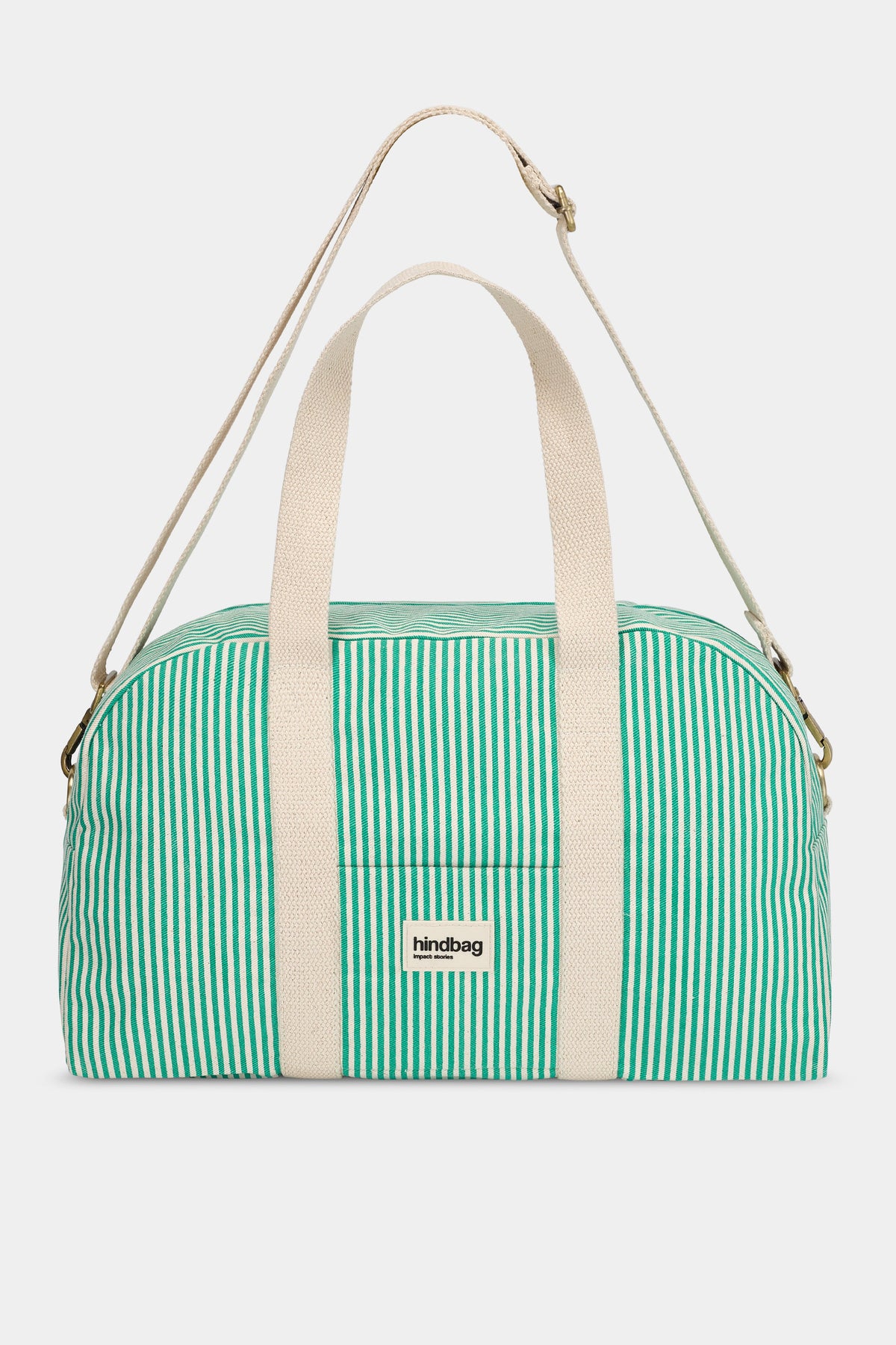 Charlie green Stripes Weekend Bag