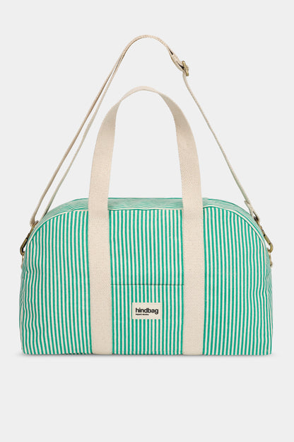 Charlie green Stripes Weekend Bag