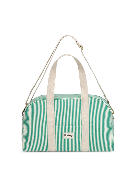 Charlie green Stripes Weekend Bag
