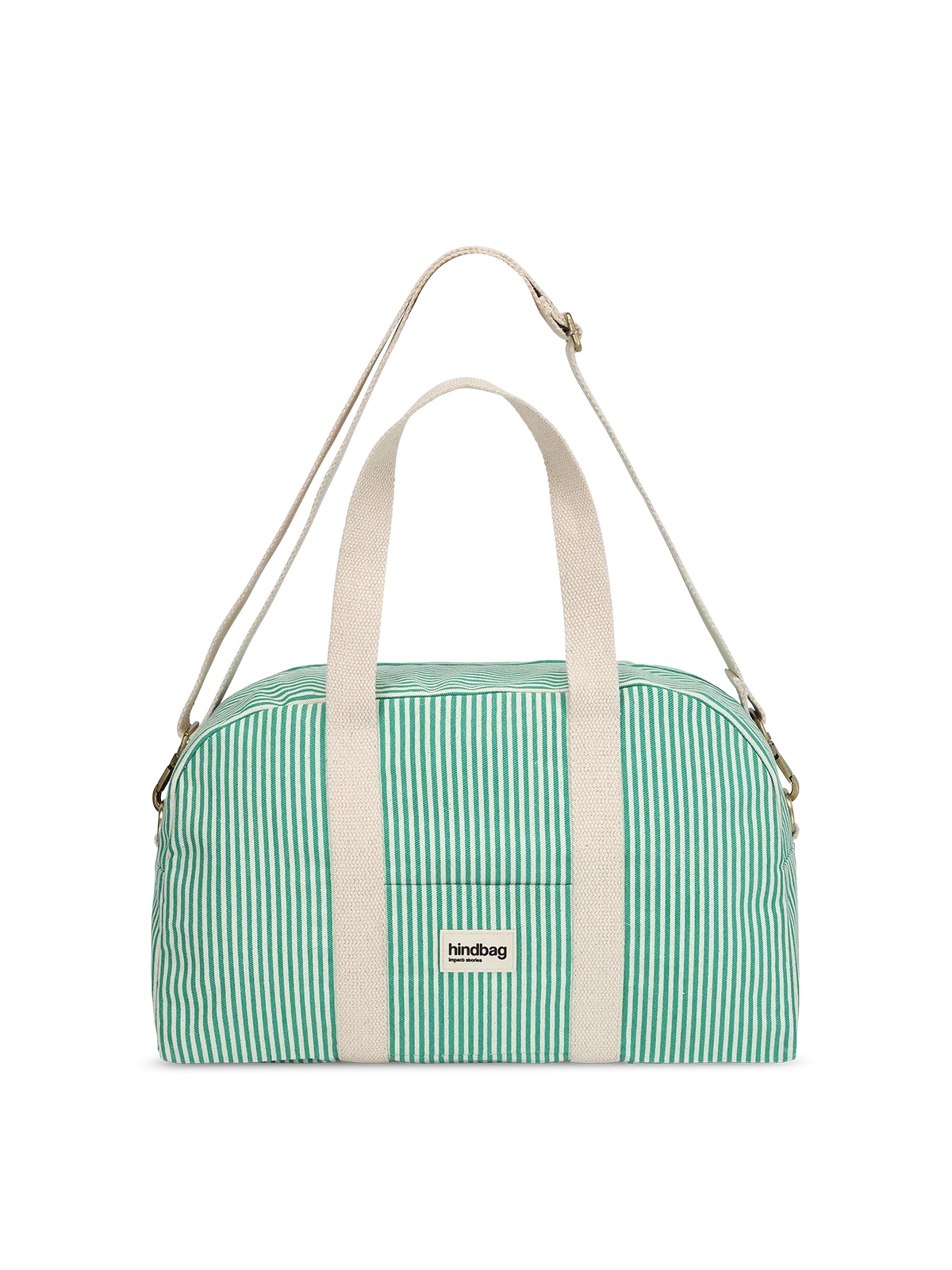 Charlie green Stripes Weekend Bag