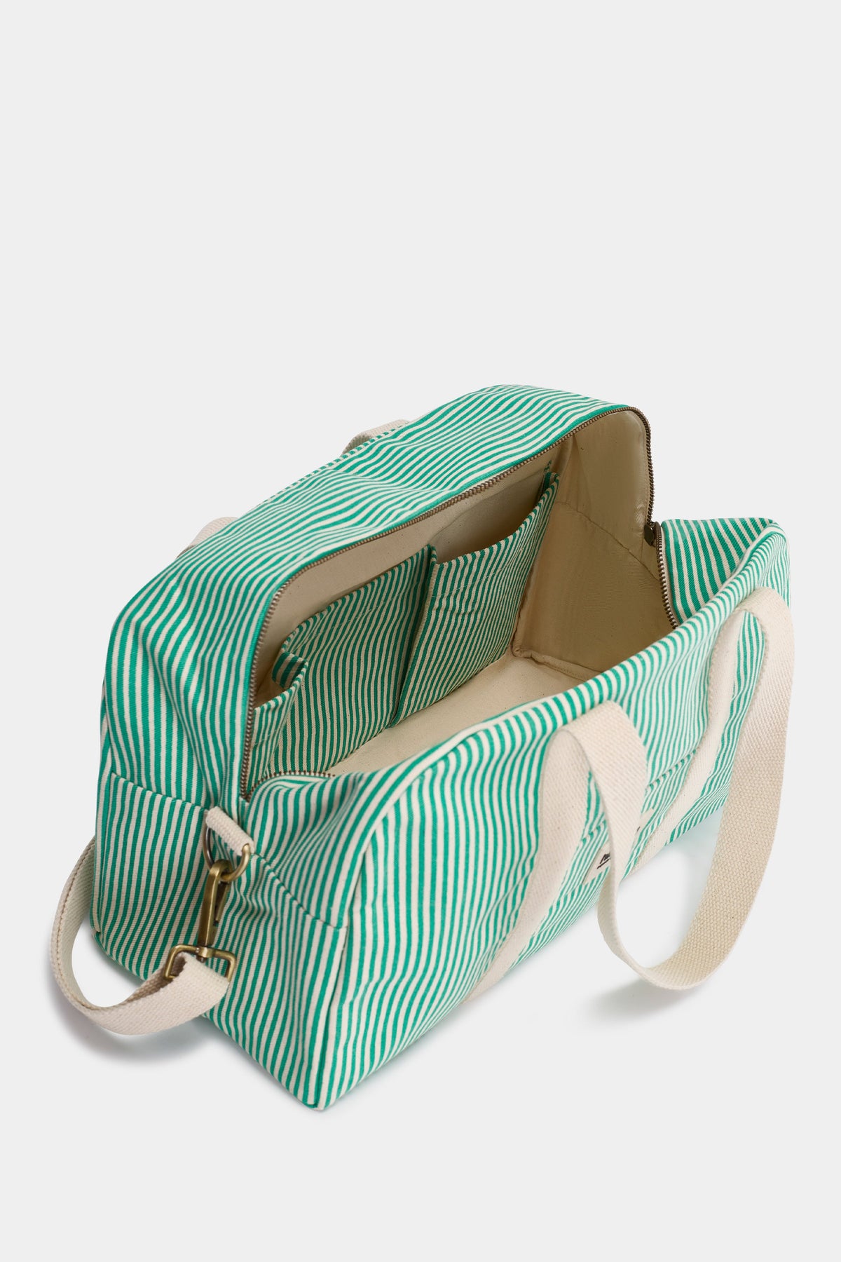 Charlie green Stripes Weekend Bag