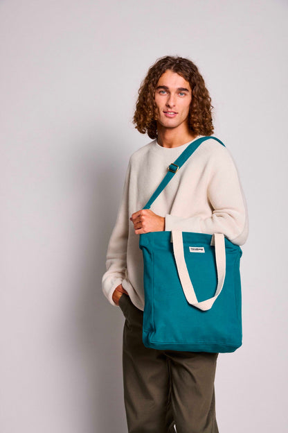 Paul Peacock Blue vertical shopping bag