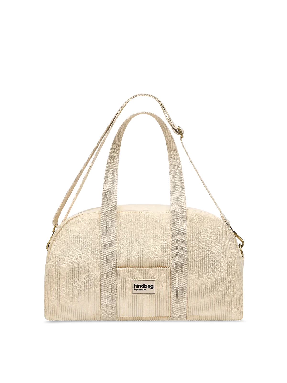 Charlie Bowling Bag in beige corduroy