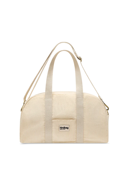 Charlie Bowling Bag in beige corduroy