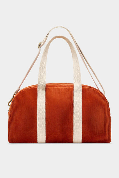 Charlie Bowling Bag in brick corduroy